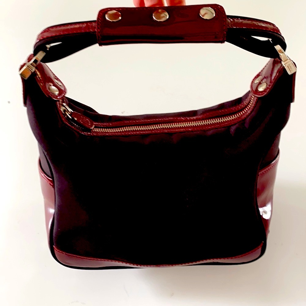 Tod’s Mini Micky Patent Leather & Nylon Bag